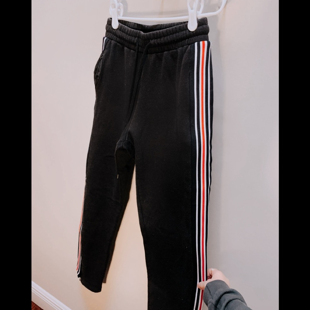 Striped sweat pants